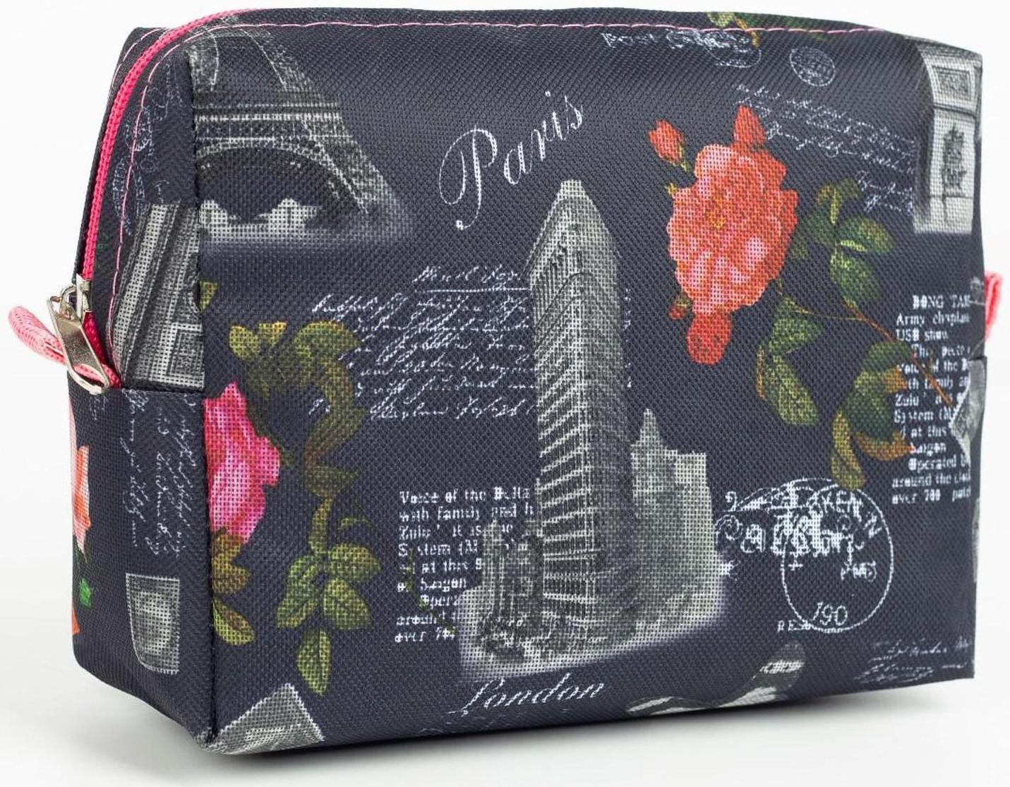 Косметичка на молнии, цвет чёрный