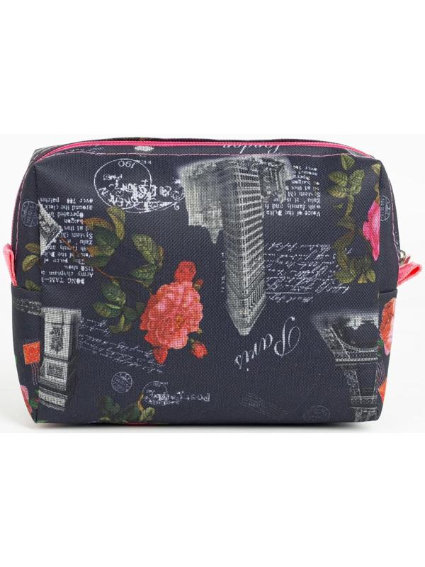 Косметичка на молнии, цвет чёрный