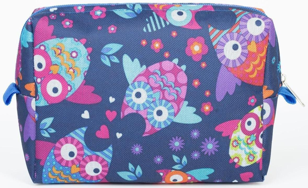 Косметичка на молнии, цвет синий