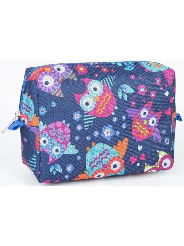 Косметичка на молнии, цвет синий