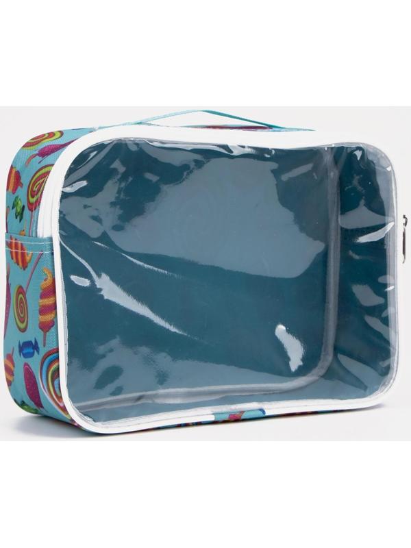 Косметичка на молнии, цвет мятный