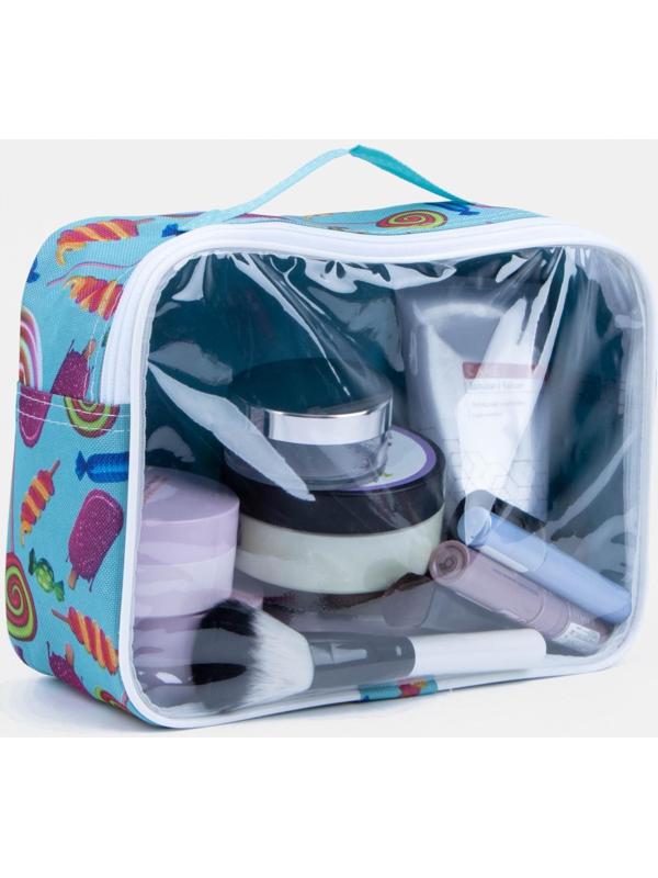 Косметичка на молнии, цвет мятный