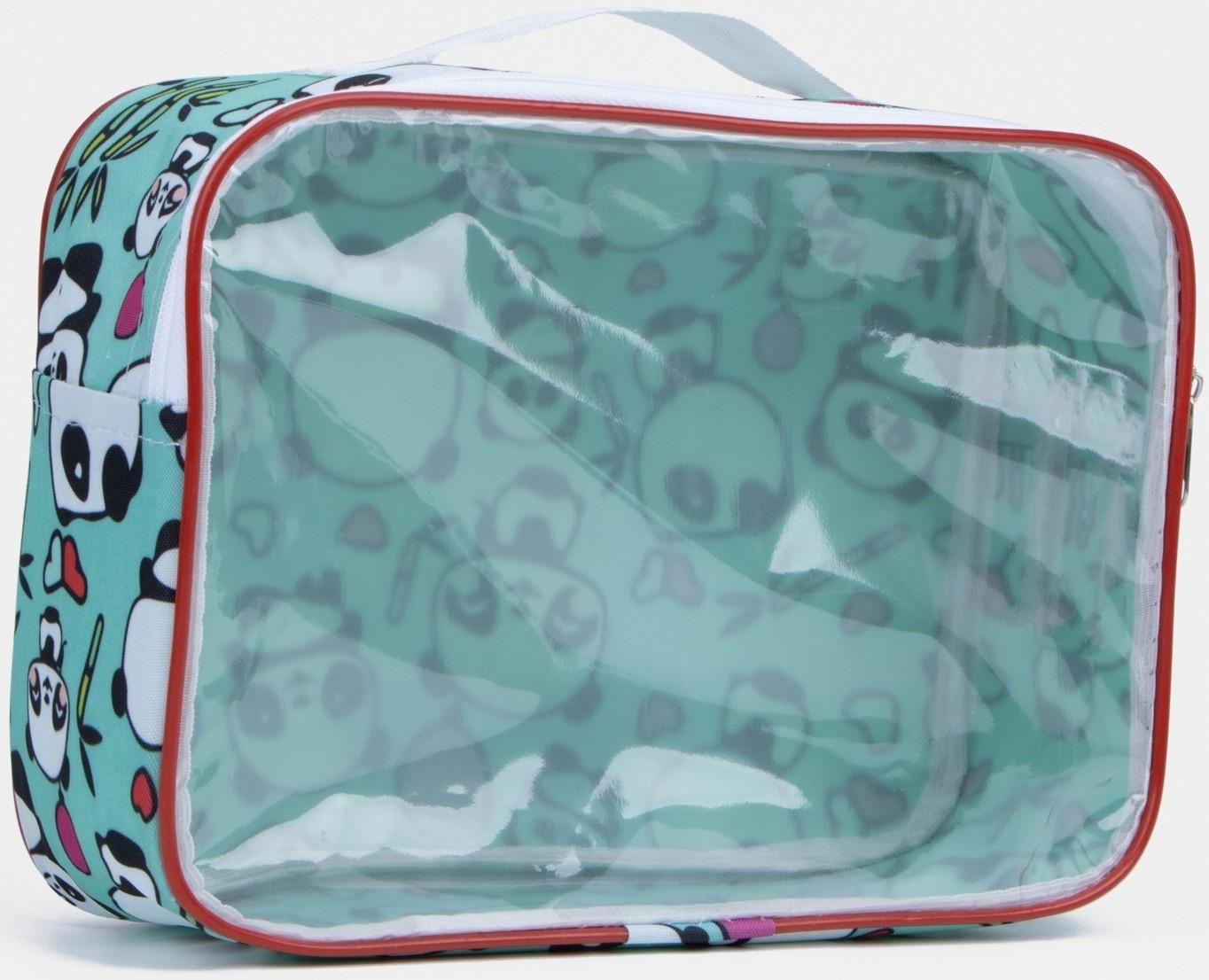 Косметичка на молнии, цвет бирюзовый