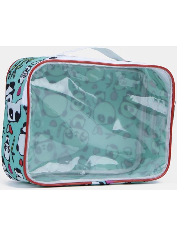 Косметичка на молнии, цвет бирюзовый