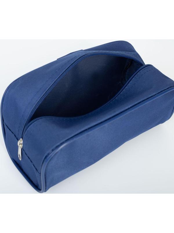 Косметичка на молнии, цвет синий
