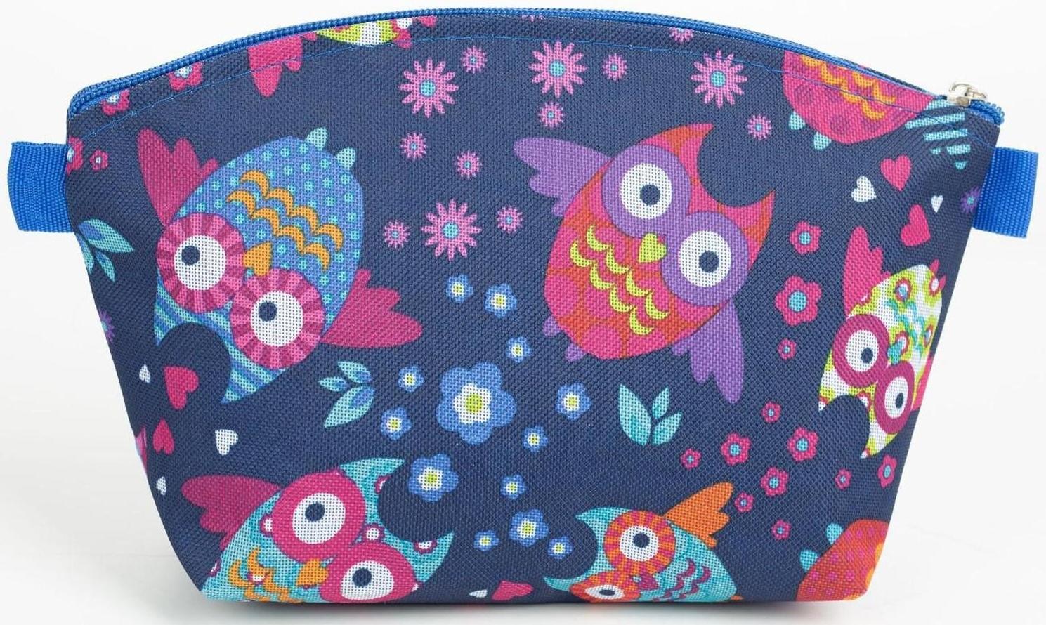 Косметичка на молнии, цвет синий