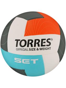Мяч волейбольный TORRES Set, TPU, клееный, 12 панелей, размер 5