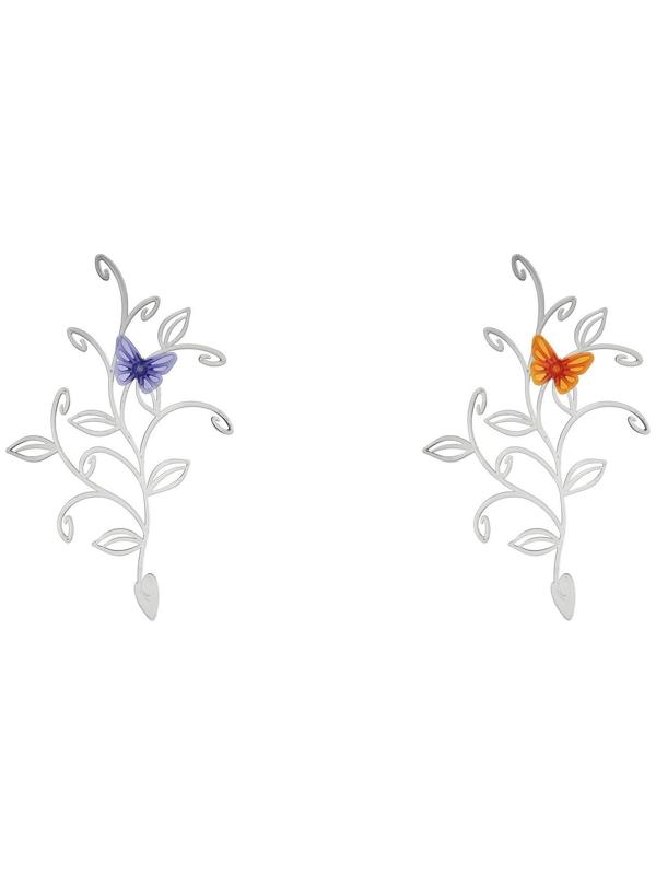 Шпалера, 37 × 19 × 0.5 см, пластик, цвет МИКС, «Бабочка на ветке», Greengo