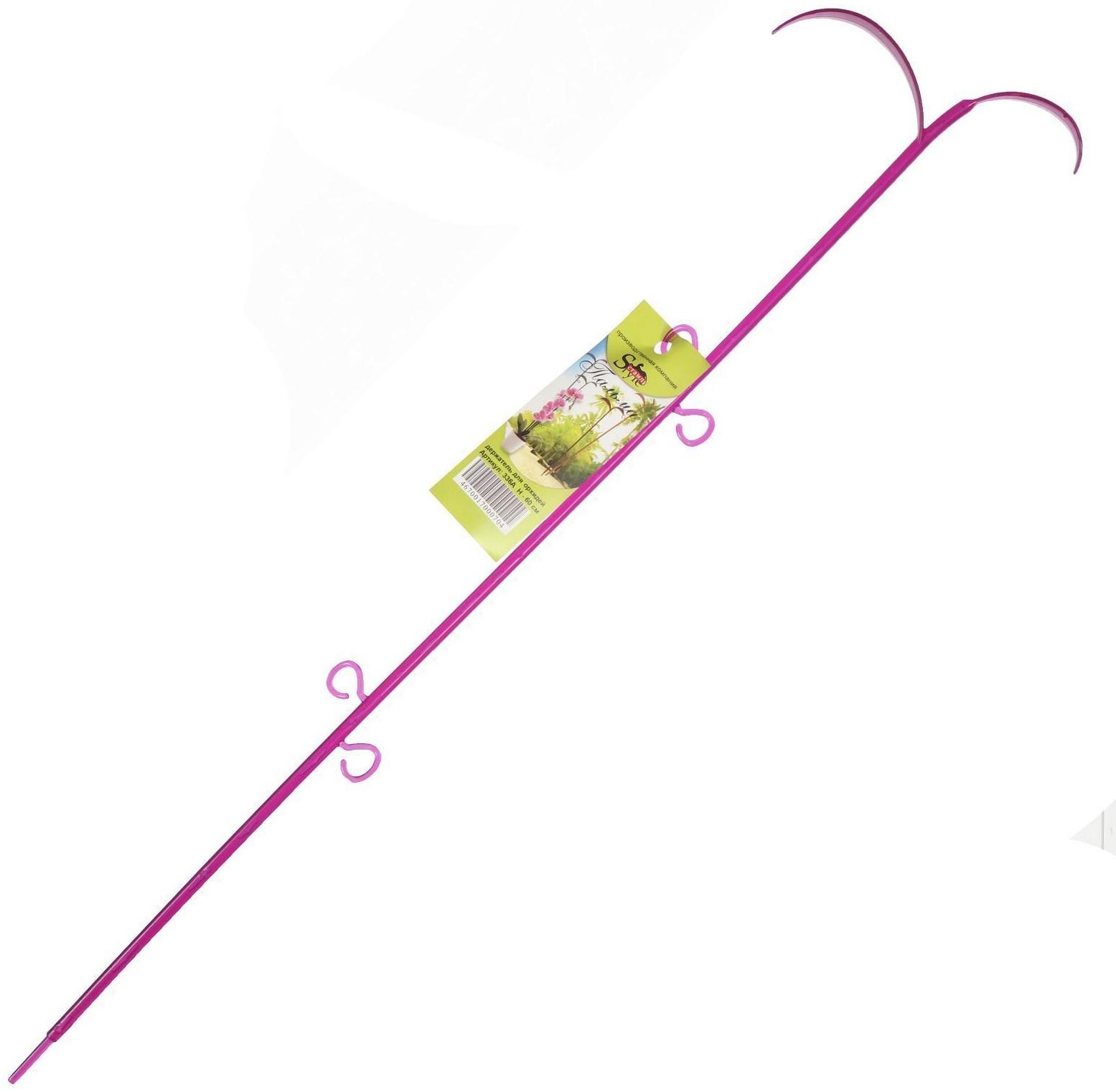 Поддержка для орхидей, 60 × 14 × 1 см, пластик, цвет МИКС, «Пальма»