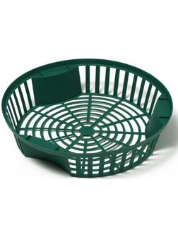 Корзинка для луковичных, круглая, d = 27 см, h = 6, зелёная