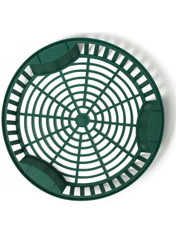 Корзинка для луковичных, круглая, d = 27 см, h = 6, зелёная