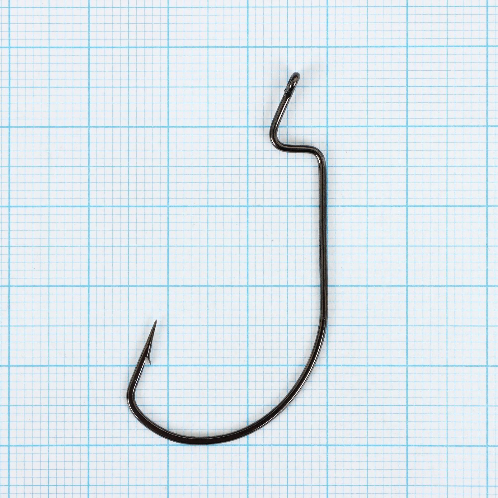 Крючки офсетные YUGANA Wide range worm №2/0, 3 шт в упак.