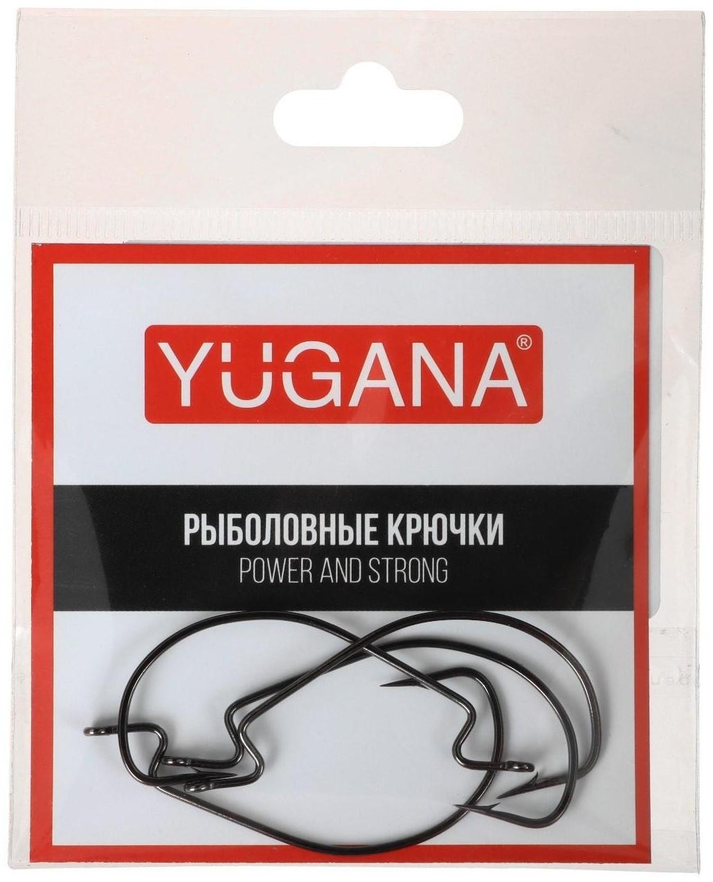 Крючки офсетные Wide range worm №1/0, 4 шт. в упаковке