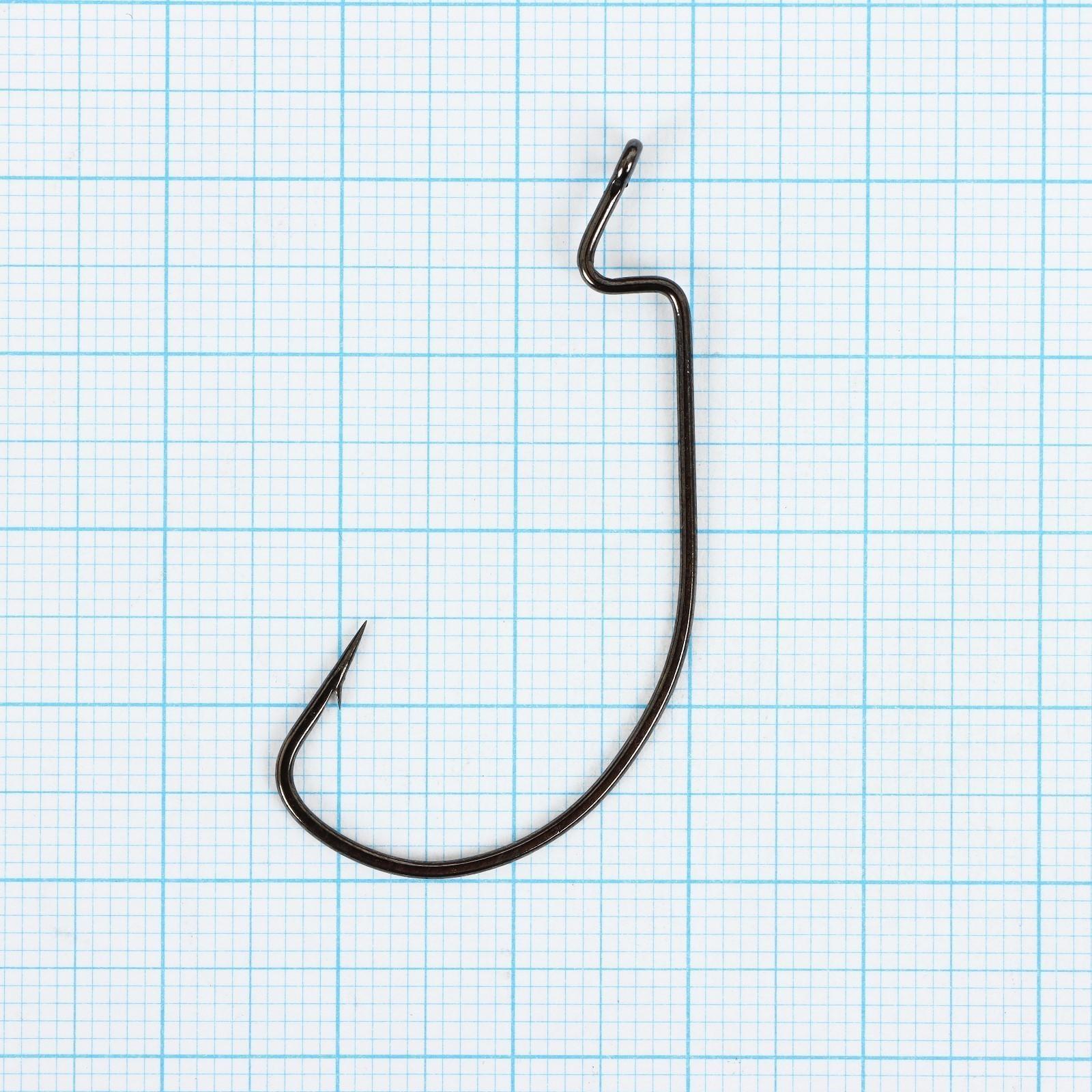 Крючки офсетные Wide range worm №1/0, 4 шт. в упаковке