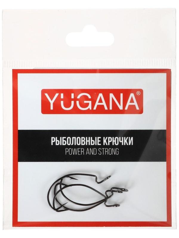 Крючки офсетные YUGANA Wide range worm big eye № 8, 4 шт в упак.