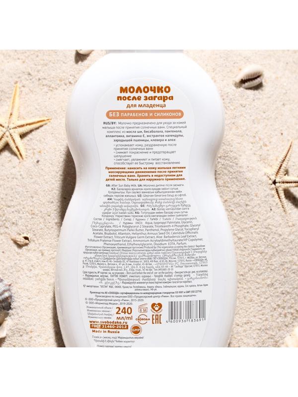 Молочко после загара для младенца SVOBODA baby 0+ во флаконе 240 мл