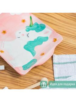 Блюдо прямоугольное «Единорог», 24,8×16,8 см