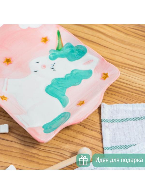 Блюдо прямоугольное «Единорог», 24,8×16,8 см