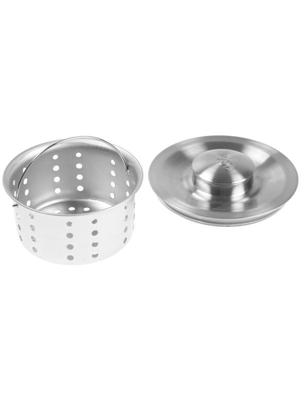 Мойка кухонная GERHANS K34444, врезная, 440 х 440 х 220 мм,  толщина 1,0 мм, с сифоном