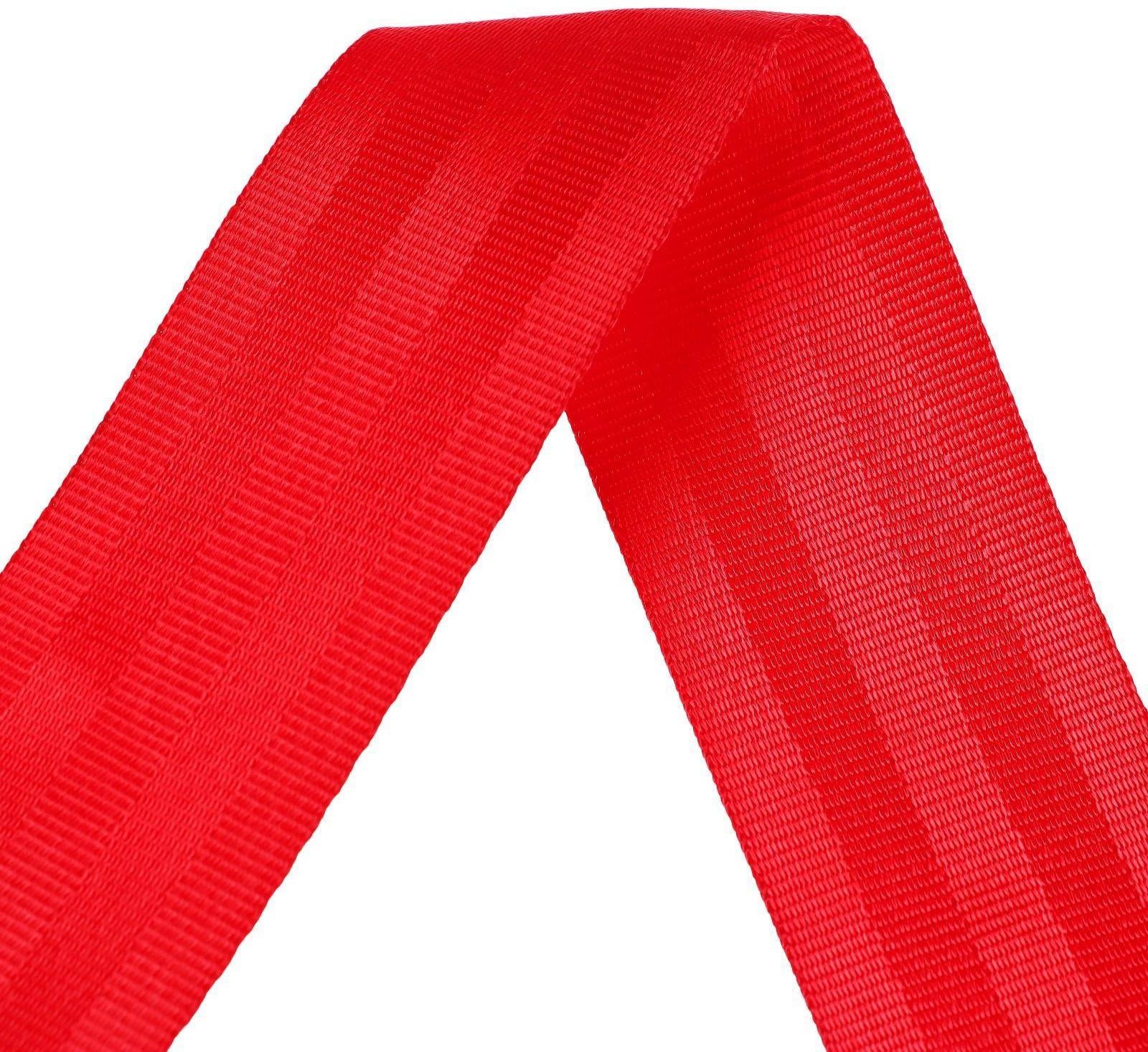 Нейлоновая лента, ремень 4.8 см × 5 м, красный