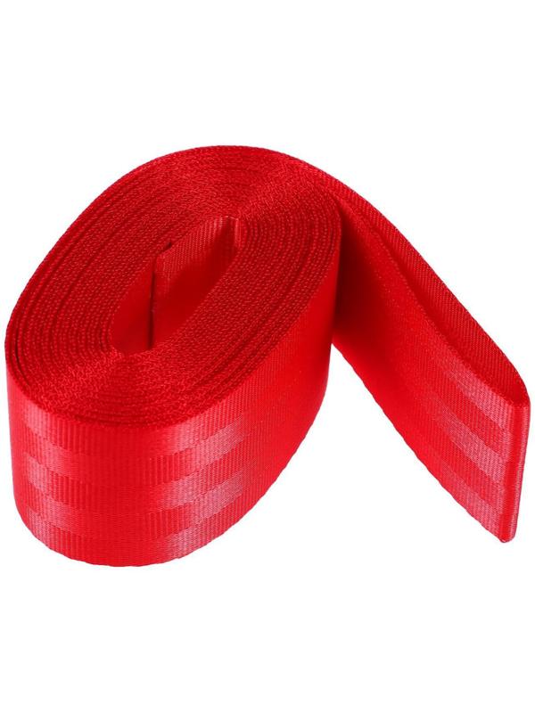 Нейлоновая лента, ремень 4.8 см × 5 м, красный