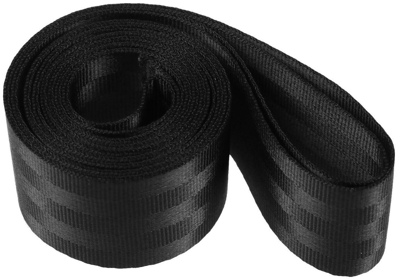 Нейлоновая лента, ремень 4.8 см × 3 м, черный