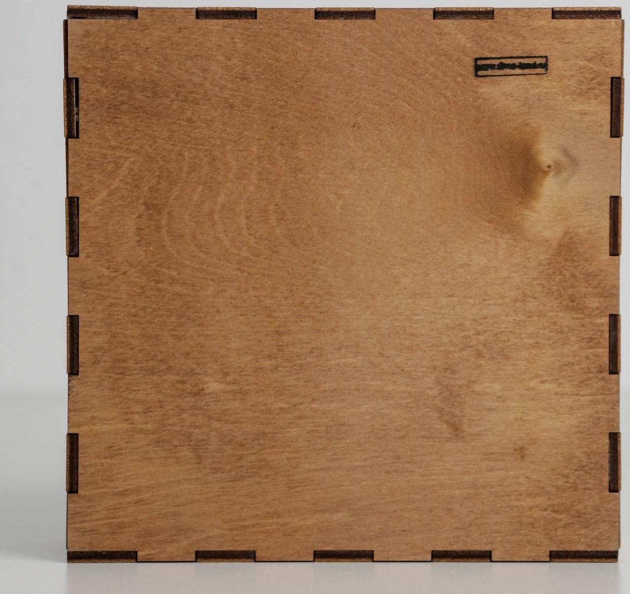 Ящик деревянный «Лучший день», 15,5 × 15,5 × 5,5 см