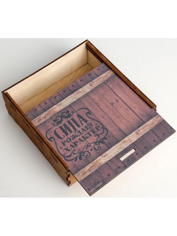 Ящик деревянный «Сила», 15,5 × 15,5 × 5,5 см