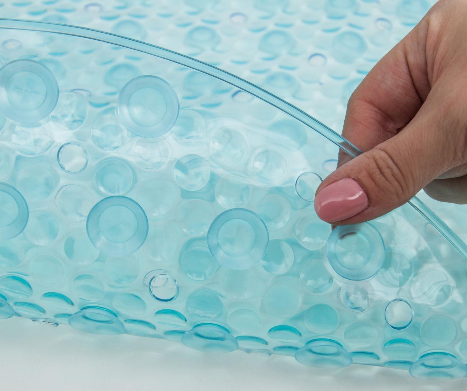 Набор для ванной SAVANNA «Селест»: штора 180×180 см, ковёр 38×69 см, цвет морской волны