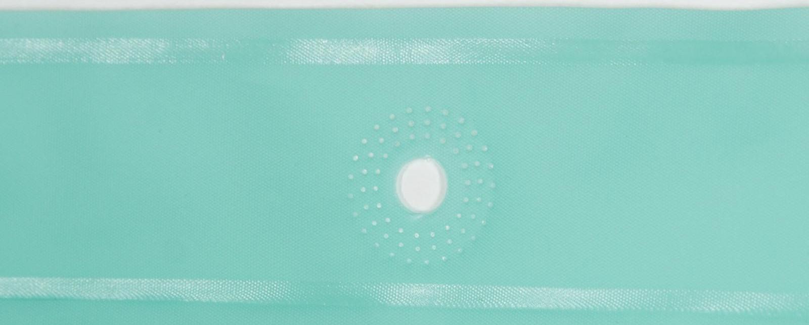 Набор для ванной SAVANNA «Селест»: штора 180×180 см, ковёр 38×69 см, цвет морской волны