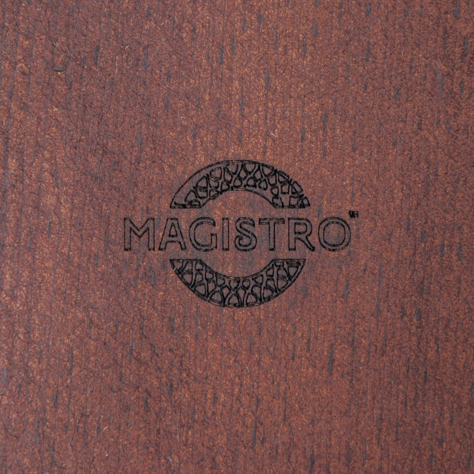 Доска разделочная Magistro, 32,5×12,5×2 см, цельный массив кедра, цвет шоколадный