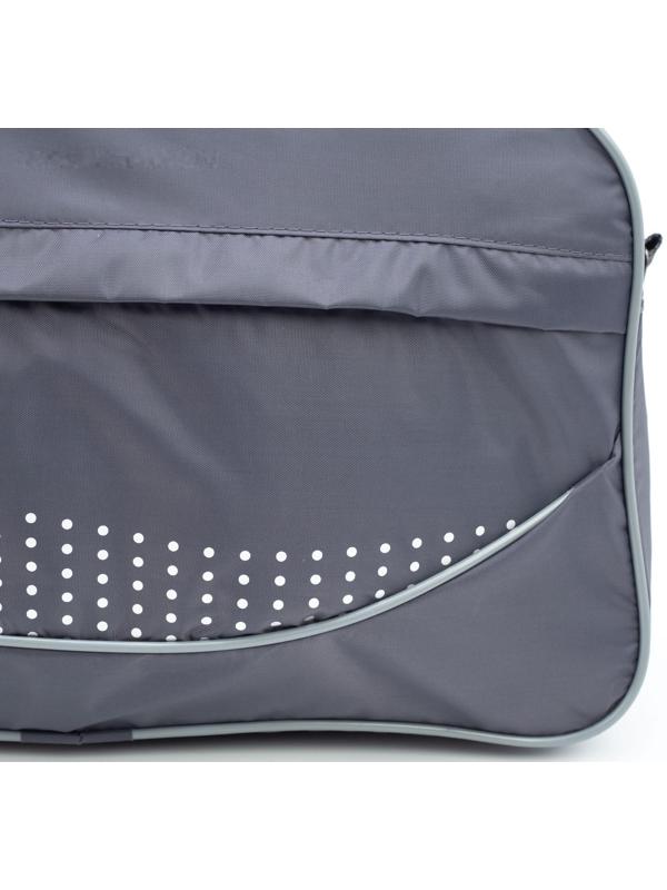 Сумка спортивная на молнии, наружный карман, цвет серый