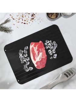 Противень для разморозки продуктов Доляна, 29,5×20,5 см, цвет чёрный