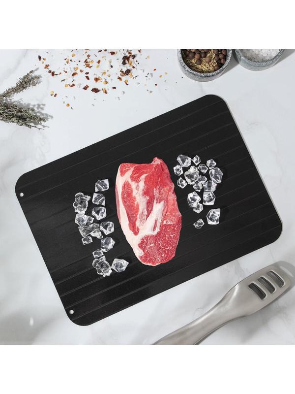 Противень для разморозки продуктов Доляна, 29,5×20,5 см, цвет чёрный