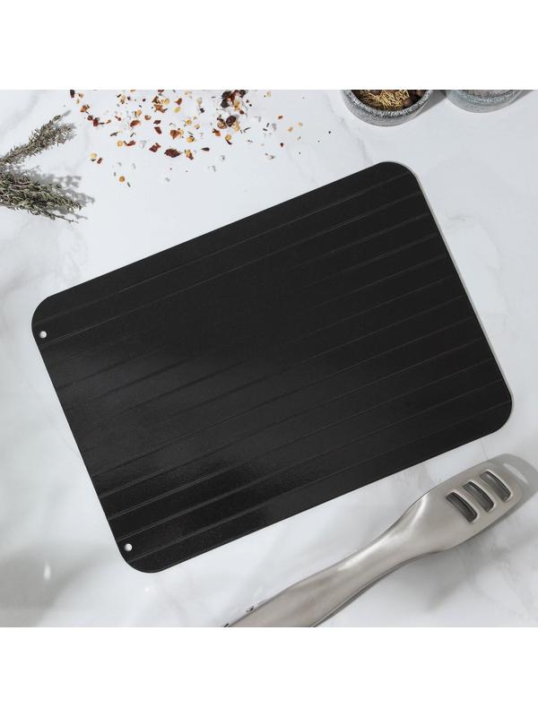 Противень для разморозки продуктов Доляна, 29,5×20,5 см, цвет чёрный