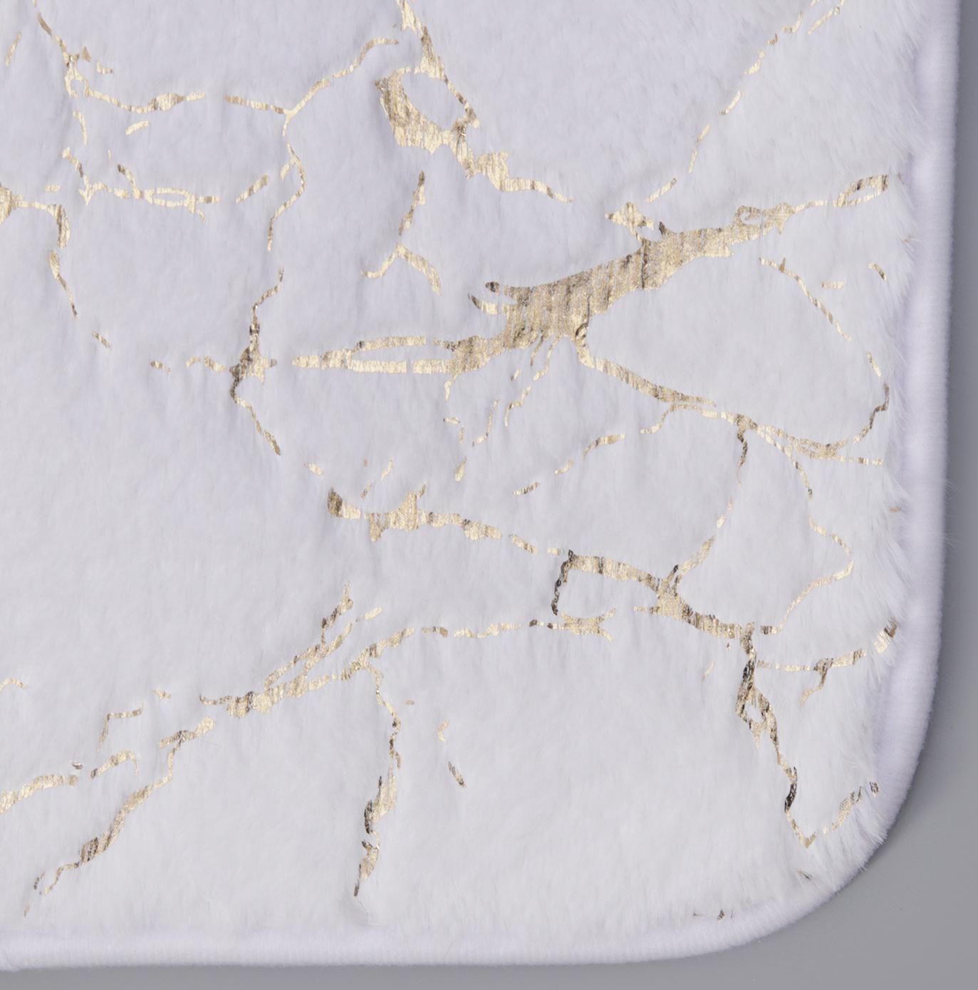 Коврик Доляна «Камень», 50×80 см, цвет белый