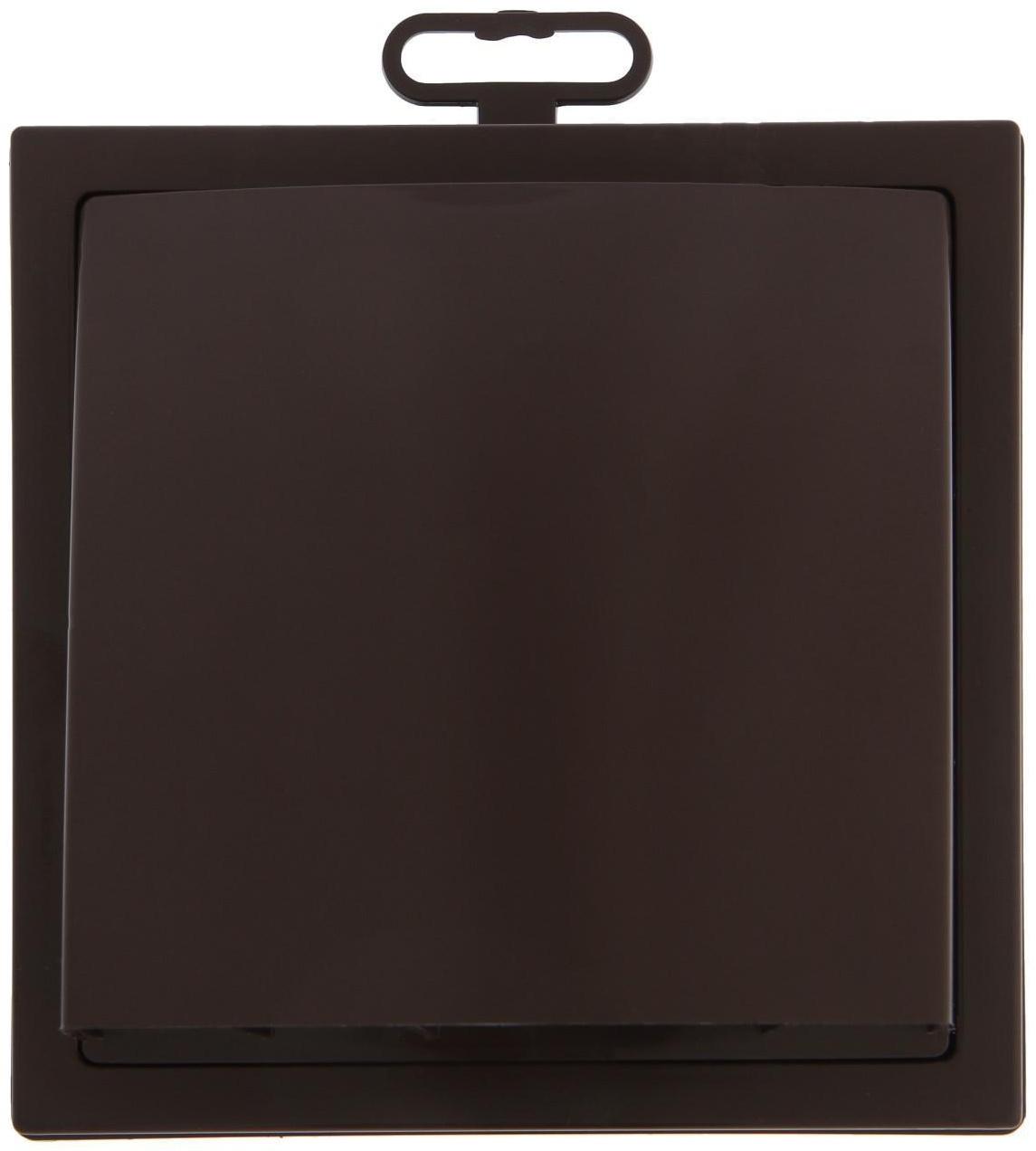 Выход стенной ERA 1515К12,5ФВ кор, с обратным клапаном, с фланцем d=125 мм, коричневый