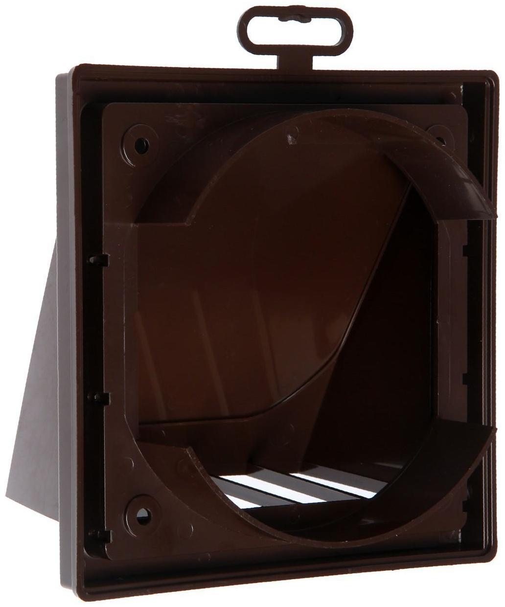 Выход стенной ERA 1515К12,5ФВ кор, с обратным клапаном, с фланцем d=125 мм, коричневый