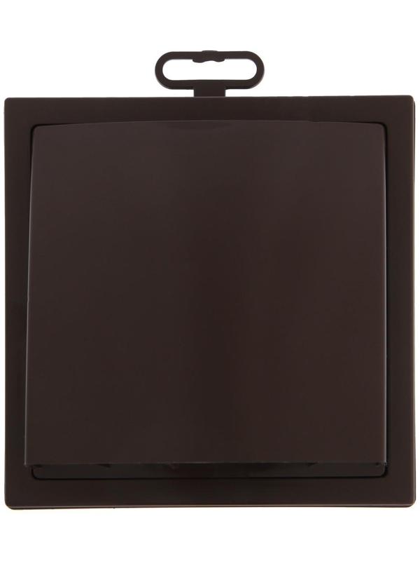 Выход стенной ERA 1515К12,5ФВ кор, с обратным клапаном, с фланцем d=125 мм, коричневый