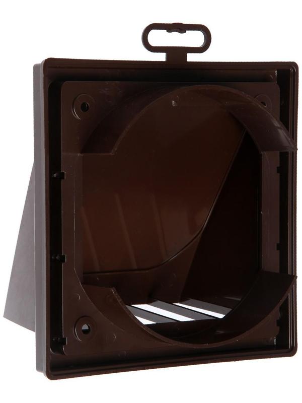 Выход стенной ERA 1515К12,5ФВ кор, с обратным клапаном, с фланцем d=125 мм, коричневый