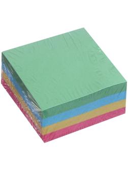 Блок с липким краем 51 мм х 51 мм, 250 листов, пастель, 4 цвета