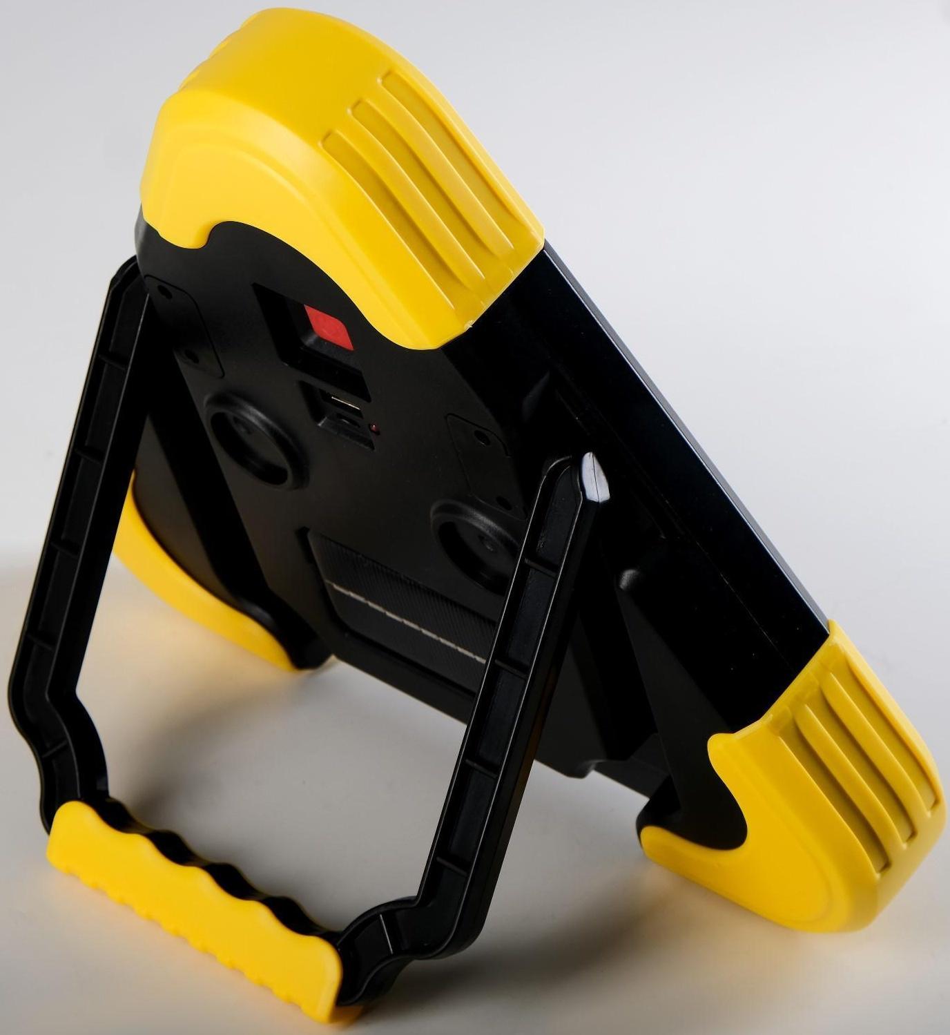 Фонарь аккумуляторный, солнечная батарея, датчик движения, 21 х 26.5 х 5 см