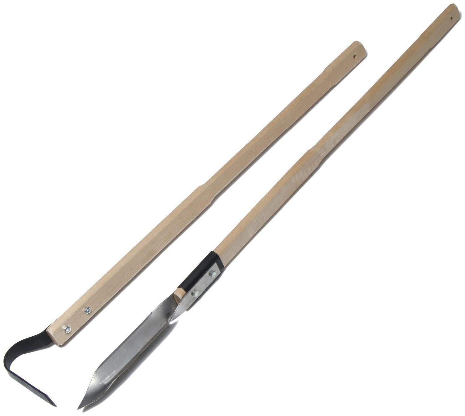 Набор садового инструмента, 2 предмета: плоскорез, корнеудалитель, длина режущей части 11 и 21 см