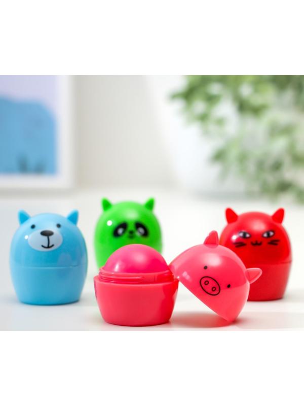 Бальзам для губ «Зверята», микс цветов и ароматов