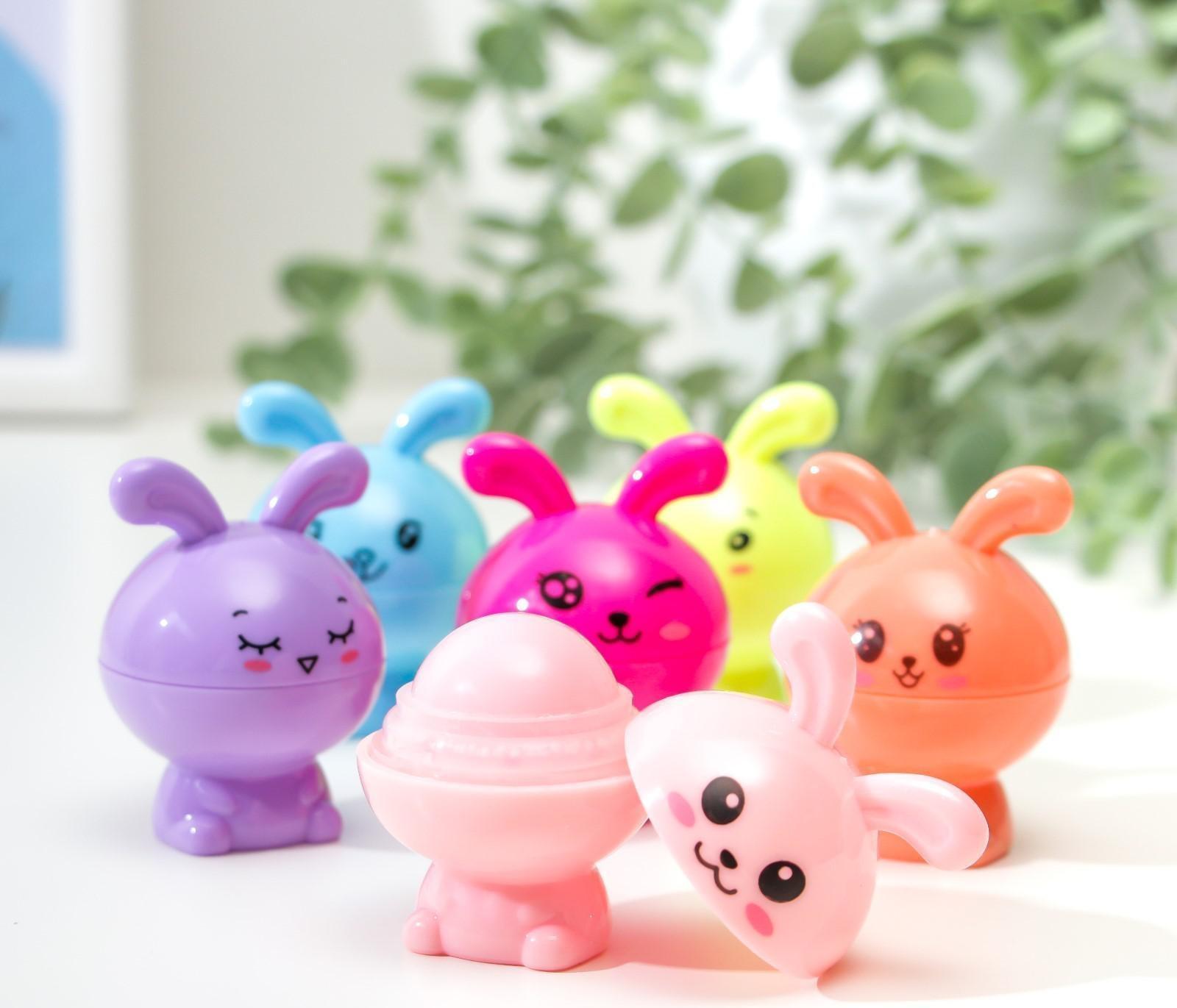 Бальзам для губ «Кролик», микс цветов и ароматов