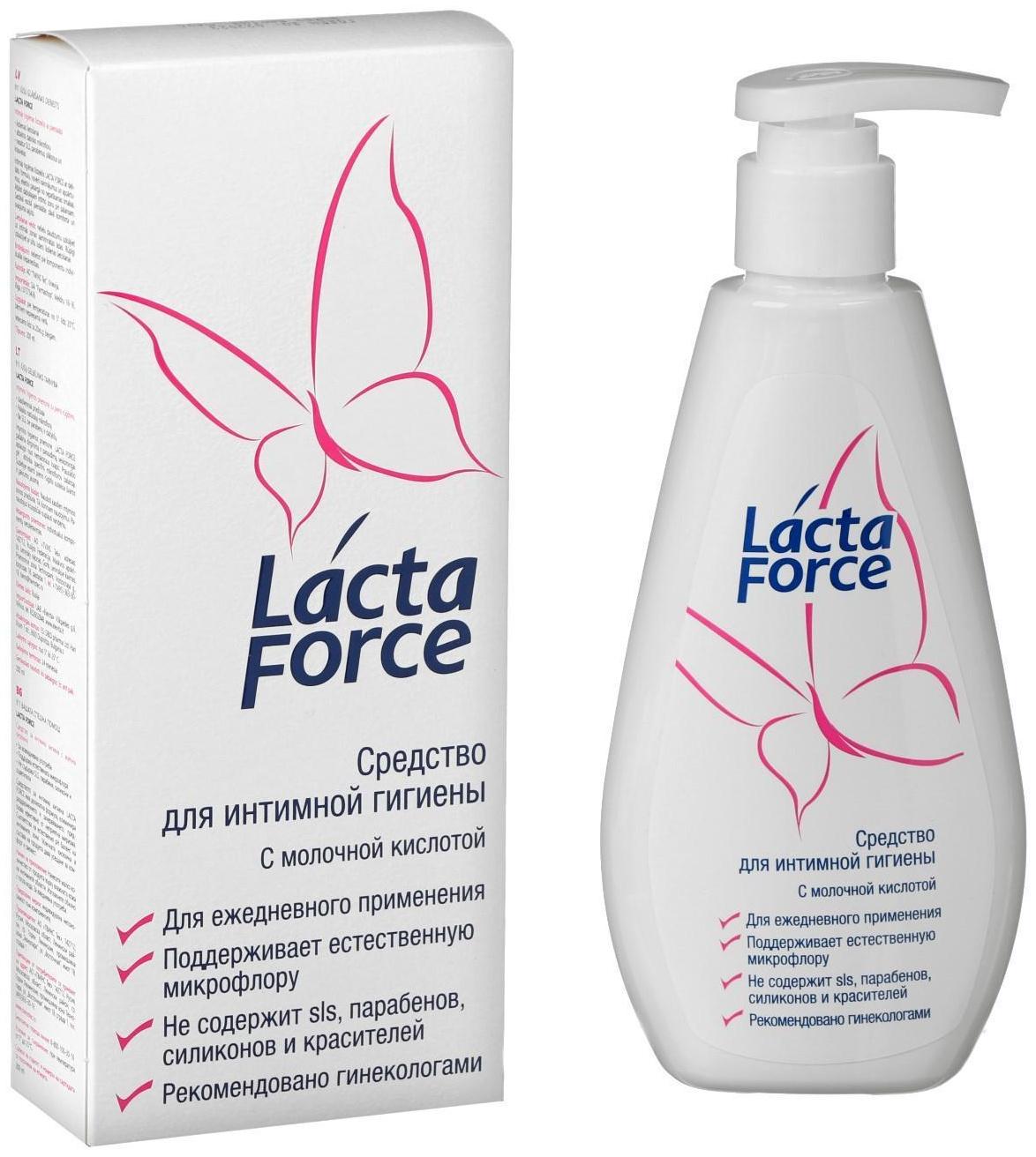 Средство для интимной гигиены 911 Lactaforce с молочной кислотой, 200 мл