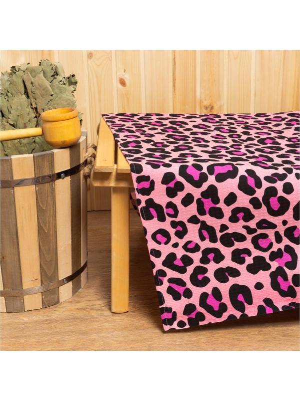 Простыня для бани Leopard 150х180±5 см, 100% хлопок, вафельное полотно, 160 гр/м2