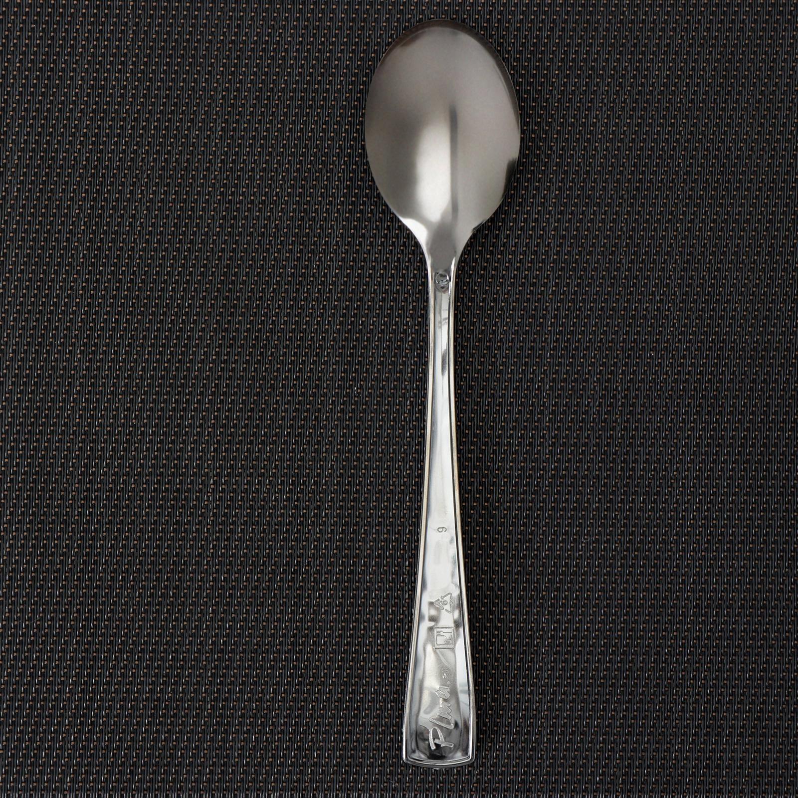 Ложка столовая одноразовая, 17,5 см, цвет серебристый