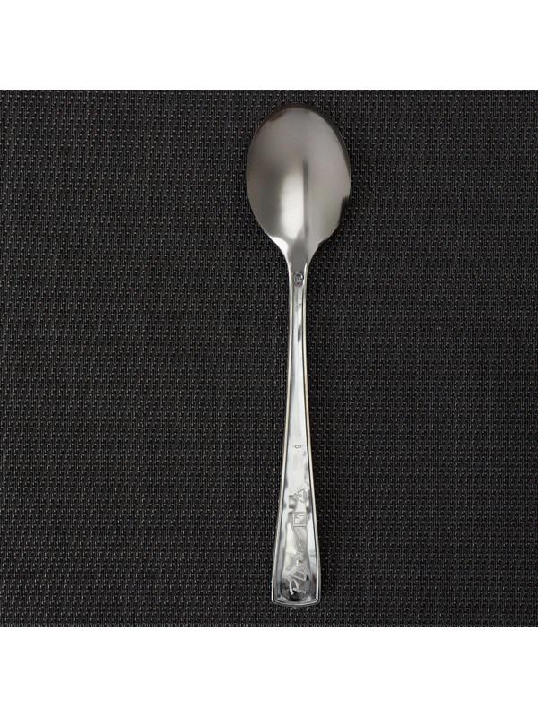 Ложка столовая одноразовая, 17,5 см, цвет серебристый