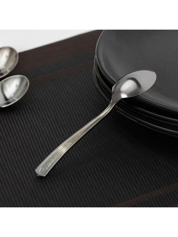 Ложка чайная одноразовая, 12,5 см, цвет серебристый